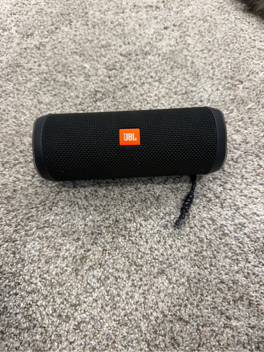 black JBL speaker